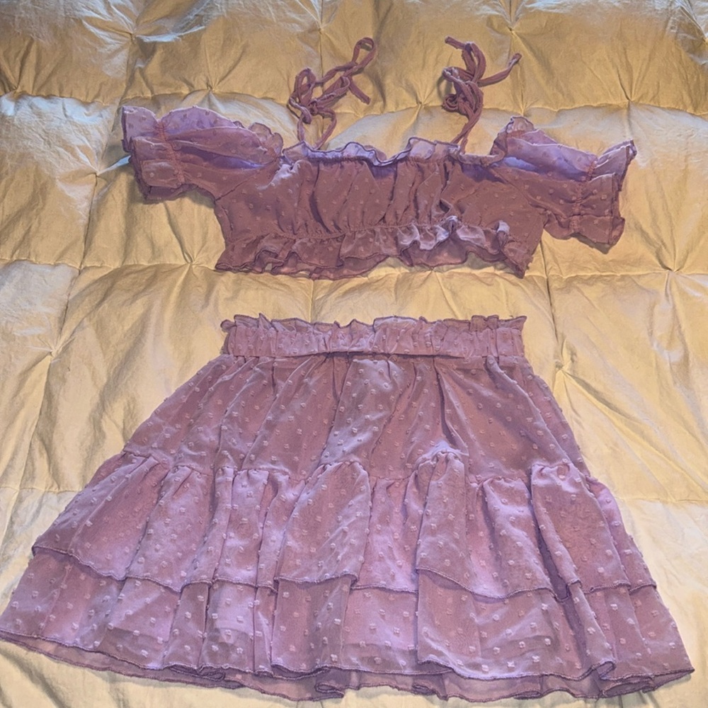 Two piece set skirt💜